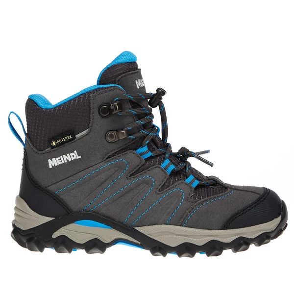 Meindl ARIGO JUNIOR MID GTX Kinder - Hikingstiefel Anthrazit/blau 1 Meindl ARIGO JUNIOR MID GTX Kinder - Hikingstiefel Anthrazit/blau